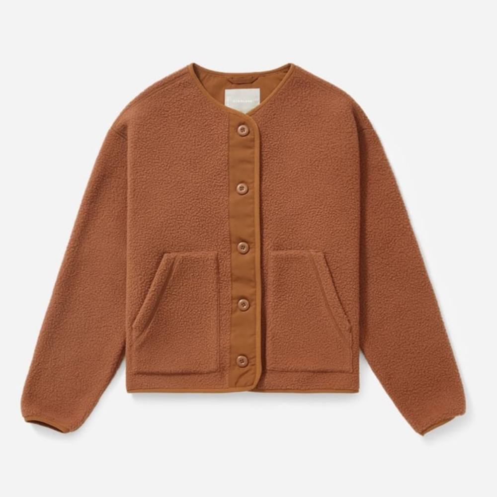 Everlane ReNew Teddy Liner in Cocoa